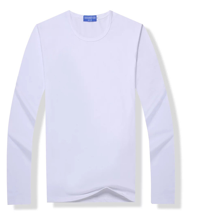 Classic White Round Neck Long Sleeve 200g Cloth ONLY